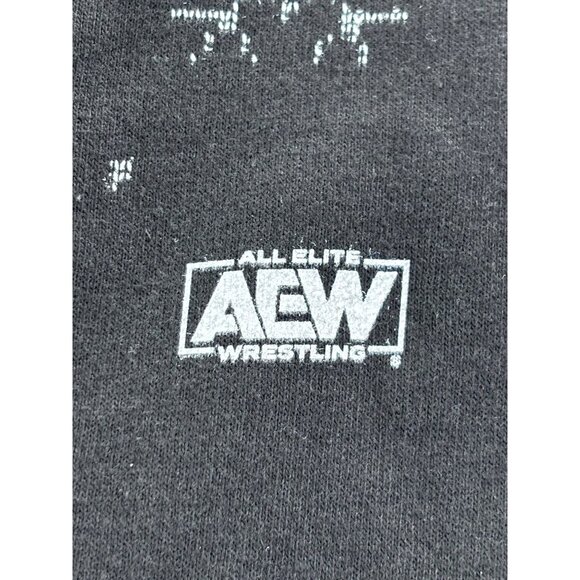 Sting sweatshirt adults small all elite AEW wrestling black and white sweaters - Picture 5 of 8